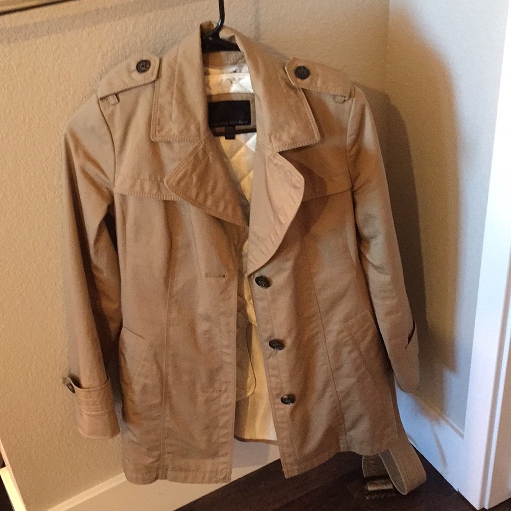 BR petite XXS trench coat with quilted layer